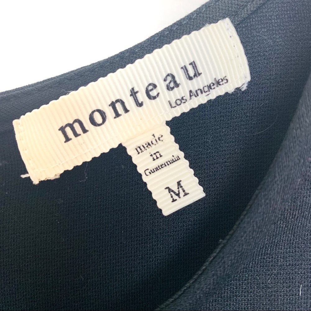 3/$25 Monteau Black Mini Dress - Picture 6 of 7